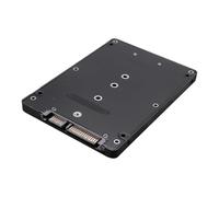 Agwuoetr M.2 NGFF to 2.5 Inch SATA SSD/MSATA to SATA Adapter Card Case (B Key for PC Adapter M2 +M Desktop Socket NGFF)