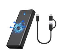 Agwuoetr M.2 NVME NGFF Dual Protocol External SSD Enclosure Adapter with Cooling Fan 10Gbps Type-C 3.1 SSD Box for 2230-B Easy Install Easy to Use