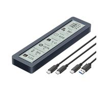 Agwuoetr M.2 SSD Case NVME SSD Enclosure 10Gbps M.2 to USB 3.2 Gen 2 Type C Intelligent Digital Display External SSD Box Case