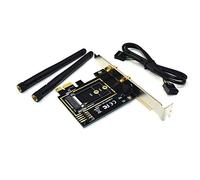 Agwuoetr M.2 Wifi Adapter M2 Ngff Key A-E to Mini Pci Express Wifi Raiser PCI-E 1X NGFF Wireless Support Mini Pcie Network Card A