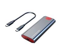 Agwuoetr M2 SSD Case M.2 To USB 3.1 Gen 2 10Gbps NVMe SSD Enclosure for NVMe PCIE M Key/ (B+M) Key SSD Hard Disk, M2 SSD Case CC