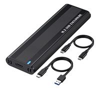 Agwuoetr M2 SSD Case NVME SATA Dual Protocol M.2 to USB Type C 3.1 SSD Adapter for NVME PCIE NGFF SATA SSD Disk Box M.2 SSD Case