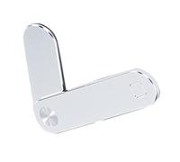 Agwuoetr Magnetic Laptop Phone Holder, Adjustable Laptop Cell Phone Mount, Laptop Side Mount Clip (Silver)