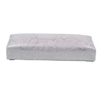 Agwuoetr Manicure Hand Pillow Rectangle Pu Leather Hand Rest For Nails Cushion Nail Pillow Salon Hand Holder Armrest Rest Manicure Nail Art Accessories Tool Silver