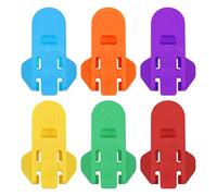 Agwuoetr Manual Easy Can Opener, 6Pcs Color Soda Beer Can Opener Beverage Can Protector, Premium Plastic Tab Openers
