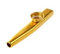 Agwuoetr Metal Kazoo Flute Mouth Music Instrument Harmonica Practical Golden