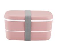 Agwuoetr Microwavable 2 Layer Lunch Box with Compartments Leakproof Bento Box Insulated Food Container Lunch Box Pink