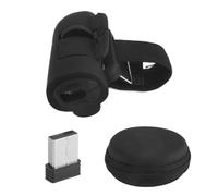 Agwuoetr Mini 2.4G Wireless Finger Ring Mouse Ergonomic Handheld Optical Travel Mice(Black)