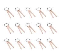 Agwuoetr Mini Drum Stick Key Chain Keychain Maple Wood Drum Stick Keychain Wooden Drum Sticks
