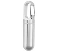Agwuoetr Mini Sealed Storage Pill Box Pill Container Storage Box Stainless Steel Waterproof Outdoor Travel Kit (Small)