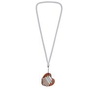 Agwuoetr Mini Thumb Piano Kalimba Backpack Decoration Gift Lanyard Mahogany Solid Wood Heart Thumbnail