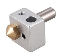Agwuoetr MK10 Hotend Kit For 3D Printer | M7 Nozzle And Throat With PTFE Tube And Aluminum Heater Block | Improved Version Fit With M3 And Thermistor