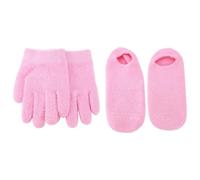 Agwuoetr Moisturizing Gel Socks Gloves Set Hands Feet Skin Whitening Care Beauty Spa Treatment Hydrating Cool Heel Booties Socks for Dry Hard Cracked Skin