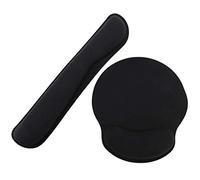 Agwuoetr Mouse Mat Gel Gaming Keyboard and Mouse Wrist Rest Mat Pad, Ergonomic Wrist Support Comfort Pad for Computer Laptop Office Typist - Black