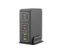 Agwuoetr Multi-Function 120W High Power PD Fast Charging USB Multi-Port Cell Phone Computer Charger Charging Head Super Fast Charging with UK Plug A