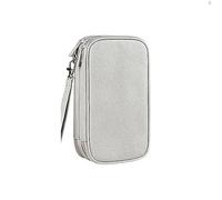 Agwuoetr Multifunctional Double Layer Digital Bag USB Data Line Charger Plug Organizador For Travel Electronic Organizer Grey