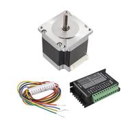 Agwuoetr Nema 23 23HS5628 Stepper Motor 57 Motor 2.8A with TB6600 Stepper Motor Driver NEMA17 23 for CNC and 3D Printer Part Parts(6.35MM)