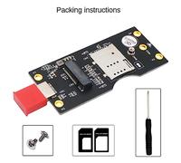 Agwuoetr NGFF M.2 Key B To USB 3.0 Adapter Expansion Card with Card Slot for WWAN/LTE 3G/4G/5G Module Support 3042/3052 M.2 SSD