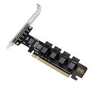 Agwuoetr NGFF PCI-E 16X to 4 Ports U.2 NVME Split Expansion Card SFF-8639/8643 NVME PCIE SSD Adapter for Mainboard SSD