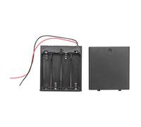 Agwuoetr ON/OFF Switch 5.5" Leads Battery Holder Box Case for 4 x 1.5V AA Batteries