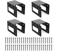 Agwuoetr Outdoor Fire Wood Racks Heavy Duty Steel Bracket Kit Fit For Outdoor