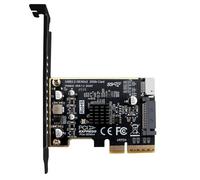 Agwuoetr PCI-E to TYPE-E Expansion Card PCIE X4 to TYPE-E USB 3.2 20Gbps Expansion Card for Type C Front Panel Mount Adapter