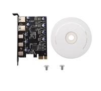 Agwuoetr PCIe Expansion Card to 5 Port (3X USB C,2X USB 3.0-A) PCI Express Expansion Card for 10/8/7 and OS 10.8.2