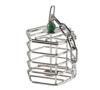 Agwuoetr Pet Bird Parrot Squirrel Bold Stainless Steel Food Hanging Cage Foraging Toys Macaw Cockatoo Hunt Feeder Entertainment Toys