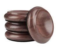 Agwuoetr Piano Caster Cups Furniture Pads Upright Piano Caster Cups Wood Coasters Cups Floor Protectors for Furniture 4pcs
