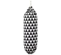 Agwuoetr Plastic Bag Holder, Foldable Washable Grocery Bag Dispenser Recycling Shopping Bag Organizer Grocery(Black)