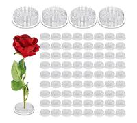 Agwuoetr Plastic Flower Frog Pin Holder Flower Arranger Frog Japanese Decorations Flower Fixed Tools Floral Arrangement 4Pcs Transparent