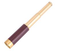 Agwuoetr Pocket telescope Brass 25x30 binoculars Monocular Telescope Hand telescope in gold