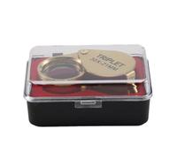Agwuoetr Portable 30X Power 21Mm Jewelers Magnifier Foldable Gold Eye Loupe Jewelry Store Magnifying Glass