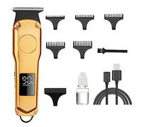 Agwuoetr Professional Barber Hair Clipper Gold Hair Clipper Men Hair Clippers Rechargeable Electric Cutting Machine Beard Trimmer Shaver Shave for Men Cutter