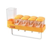 Agwuoetr Rack Cutlery Sets Condiment Container Seasoning Chopsticks Container Kitchen Utensils Set Box Coffee Mugs Set Easy to Use Yellow