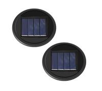 Agwuoetr Replacement Parts 2 Pcs 2 Mode Warmwhite Solar Light Warm White and RGB Color-Changing, Solar Lights Replacement Top