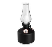 Agwuoetr Retro Coal Oil Lamp Model LED Night Light Mute Mist Maker USB Rechargeable Wireless Mini Air Humidifier for Car Office B