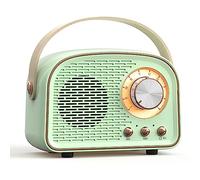 Agwuoetr Retro Mini Bluetooth Speaker Classical Music Player Sound Stereo Subwoofer Portable Decoration Speakers Home D