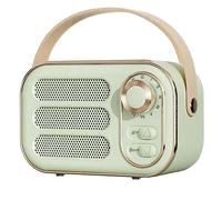 Agwuoetr Retro Speaker 360 Stereo Effect Bluetooth Mini Speaker Vintage Radio Home Decor Sound Box for Outdoor Green