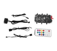 Agwuoetr RGB AURA ARGB Cable Splitter Hub Case Temperature Control Controller Extension Cable Adapter LED Strip Light