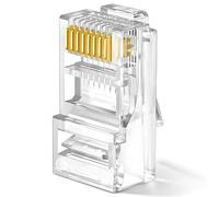 Agwuoetr RJ45 Network Cable Modular Plug Ethernet Cable Connector Unshielded 8 Pin Modular Utp Crystal Plug Set Kit for PC Adapter