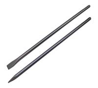 Agwuoetr SDS Max Set SDS Plus Chisel 24inch SDS Plus Chisel Point Chisel X 1, Flat Chisel X 1