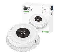Agwuoetr Silent Touch Mopping Robot Sweeping Wet and Dry Cleaning Machine Easy to Use (White)