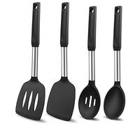 Agwuoetr Silicone Cooking Spatulas and Spoons Silicone Cooking Utensils Set Non Stick Large Kitchen Spatula