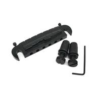 Agwuoetr Small Integrated Bridge Tailpiece Electric Guitar Bridge for LP Style Electric Guitar Parts Black
