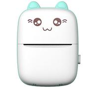 Agwuoetr Small Portable Wireless Thermal Photo Printer Pocket Student Mini Wrong Label Printer Blue