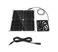 Agwuoetr Solar Panel Powered Fan 11 Inch Ventilator Solar Exhaust Fan Fit For Pet Poultry House Greenhouse RV Roof With 1 Fan