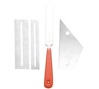 Agwuoetr Stainless Steel Guitar Fret File+Fret Rocker Level+Fingerboard Protector Guitar Luthier Tool