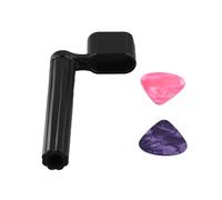 Agwuoetr String Stool + 2 Picks Premium Crank for Guitar String A Western Guitar, Classical Guitar, Electric Guitar or Acoustic Guitar Black with Pin Puller and Picks