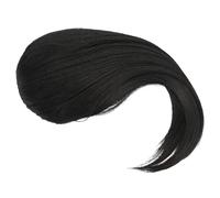 Agwuoetr Synthetic Hair Wig Bangs Black Clipped